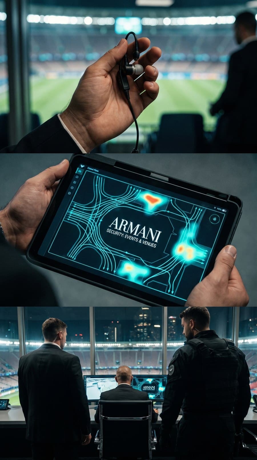 Armani Security — etkinlikler ve mekânlar